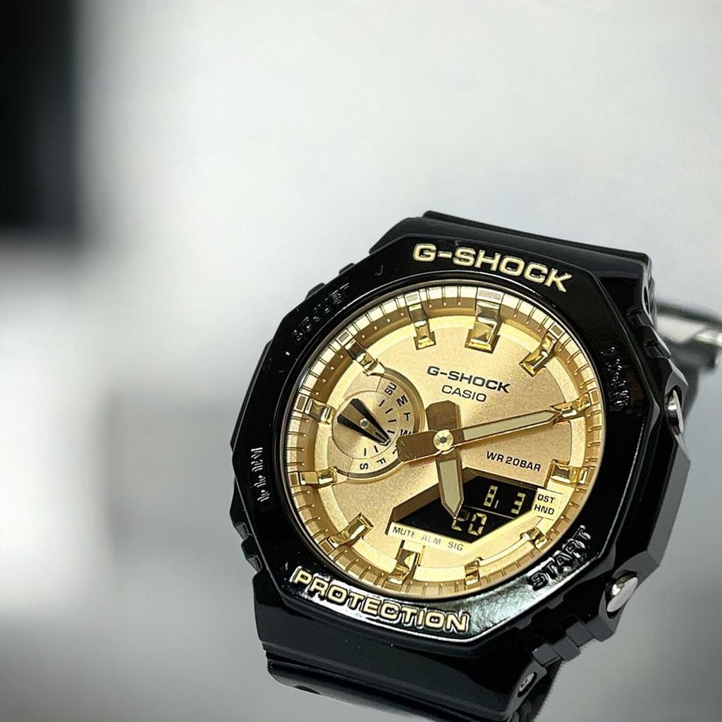 カシオ CASIO 腕時計 G-SHOCK ジーショック カーボンコアガード GA-2100GB-1AJF 流通限定モデルメンズ腕時計 　スーパーイルミネネーターエナメルブラック