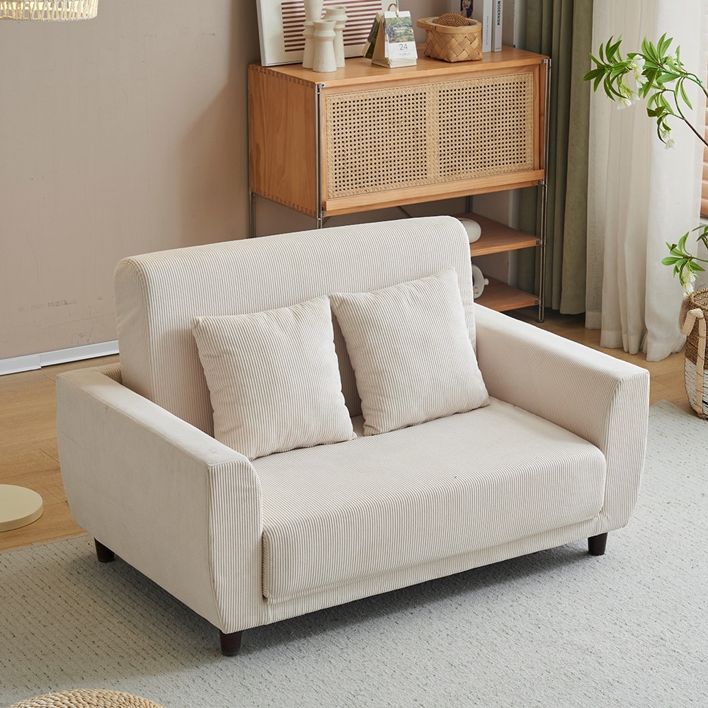 【国内即日発送】ソファーベッド 2人掛け ソファベッド 3way 折りたたみ コンパクト 抱き枕付き 圧力分散 線模様 取付可能な脚