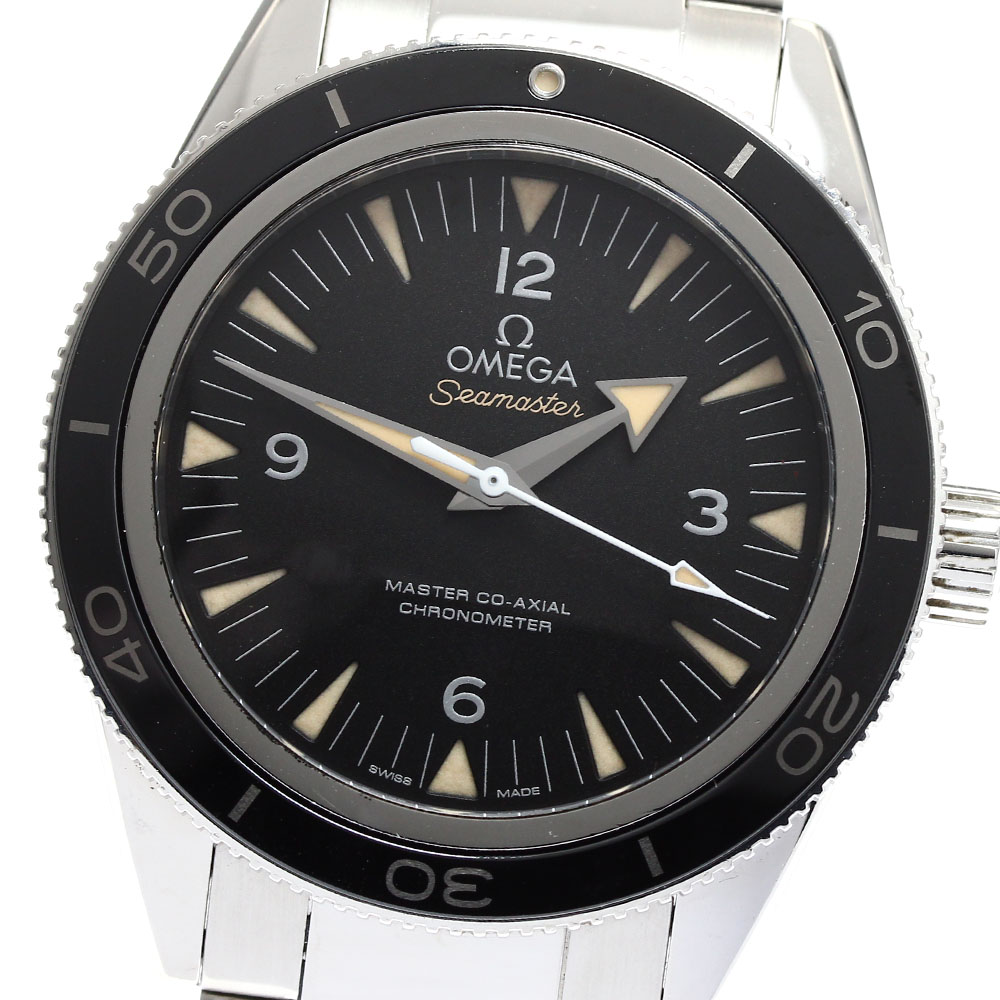 オメガ OMEGA 233.30.41.21.01.001 シーマスター300 マスターコーアクシャル 自動巻き メンズ 良品 保証書付き_895586【中古】