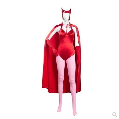 大人気 ワンダヴィジョン コス衣装 スカーレットウィッチ ワンダマキシモフ レッド衣装 コスプレ衣装