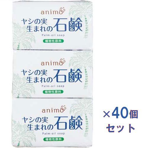 ヤシの実石鹸 80g ロケット石鹸×3個入り【×40個セット】