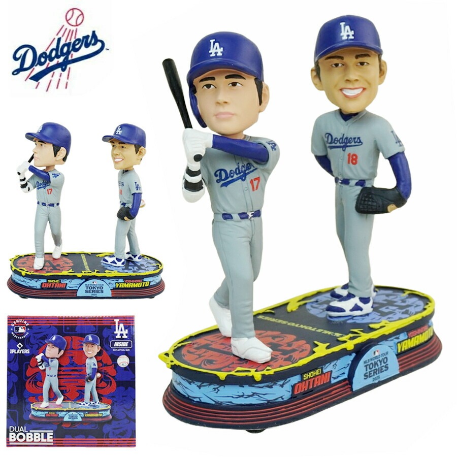 大谷翔平 山本由伸 ボブルヘッド 5インチFOCO WORLD TOUR TOKYO SERIES 2025 DUAL BOBBLE 5INCH東京シリーズ ロサンゼルス ドジ