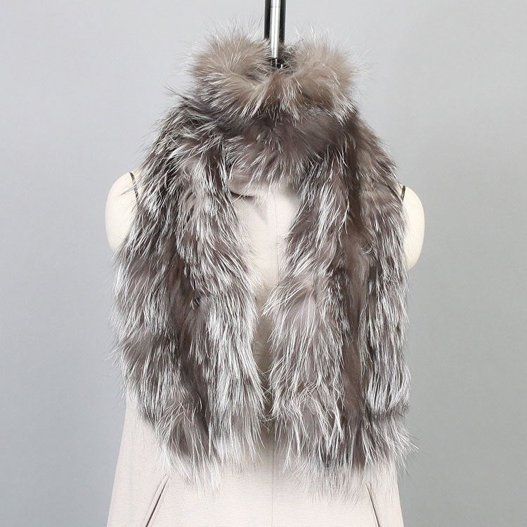 シルバーフォックス ファー マフラー ナチュラル 送料無料 レディース ギフト プレゼント 28,600円