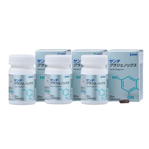 グラジェノックス　参天製薬　1瓶30粒入（約1ヶ月分）X 3個