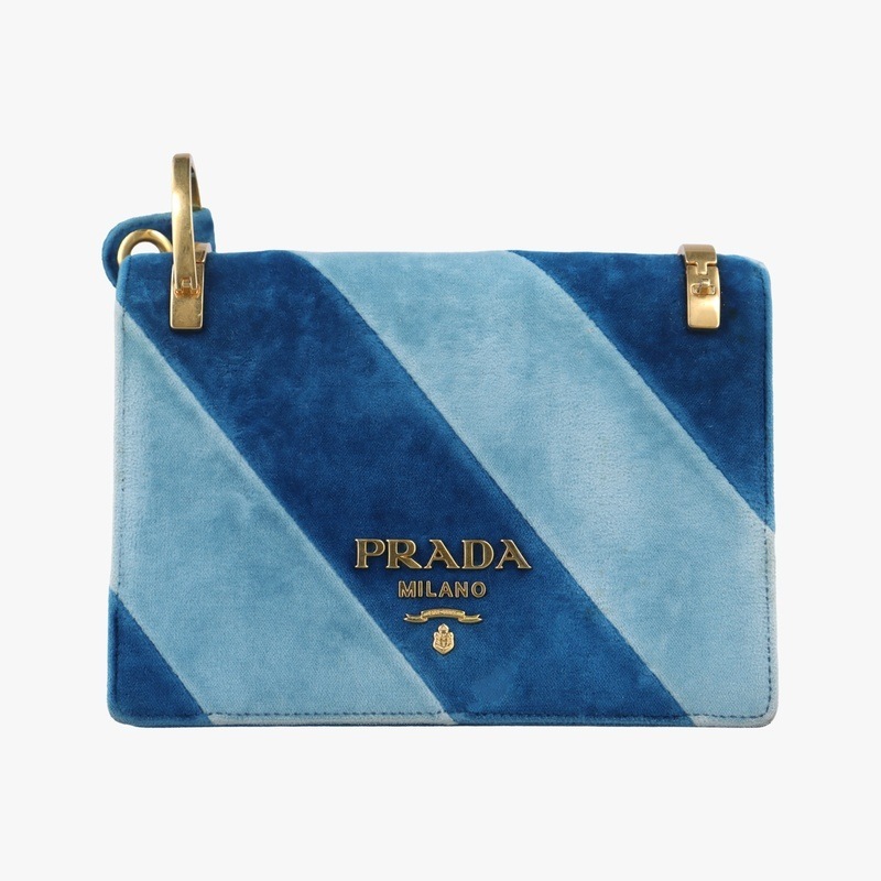 カイエ ブルー×ライトブルー ベロア 110 A中古