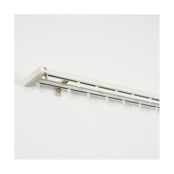 TOSO 伸縮式カーテンレール リネアR 木目ホワイト 3.0m メーカー直送