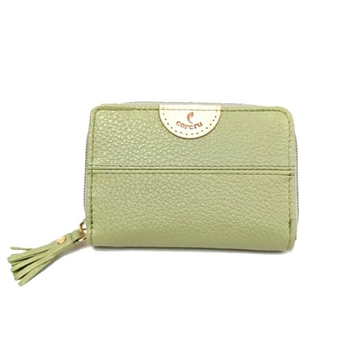 [カルクル]ポップアップシリーズ ラウンドファスナー小銭入れ グリーン