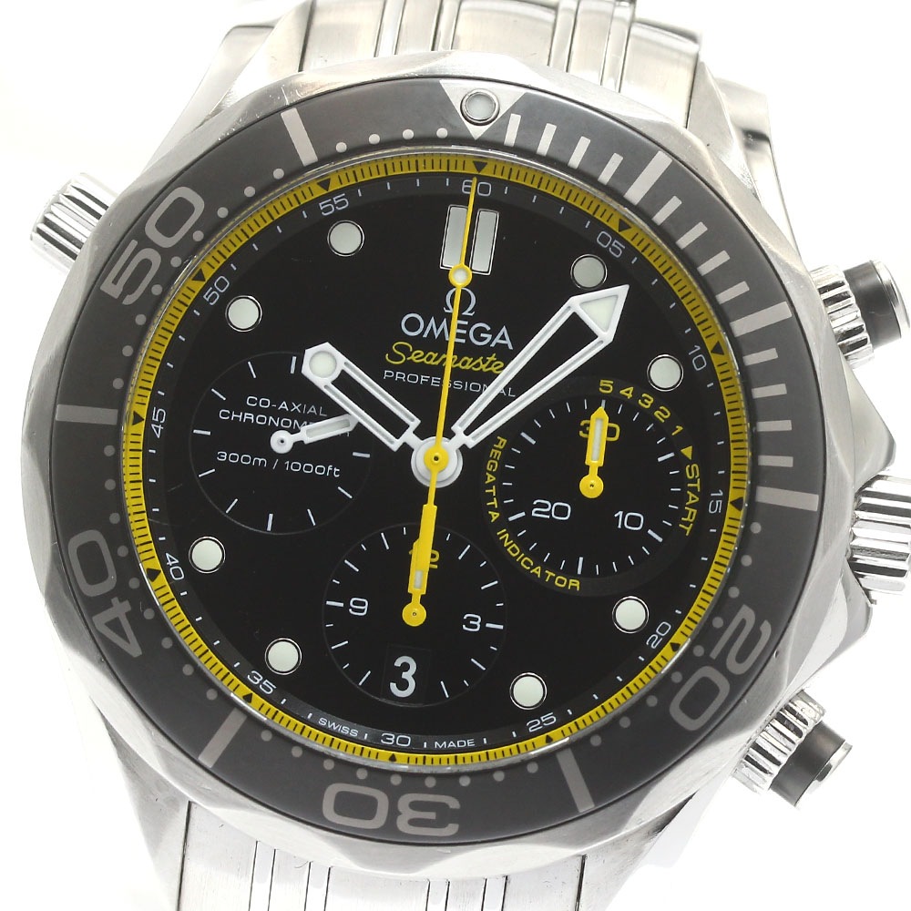 オメガ OMEGA 212.30.44.50.01.002 シーマスター ダイバー 300m コーアクシャル クロノグラフ 自動巻き メンズ 保証書付き_877563【中古】