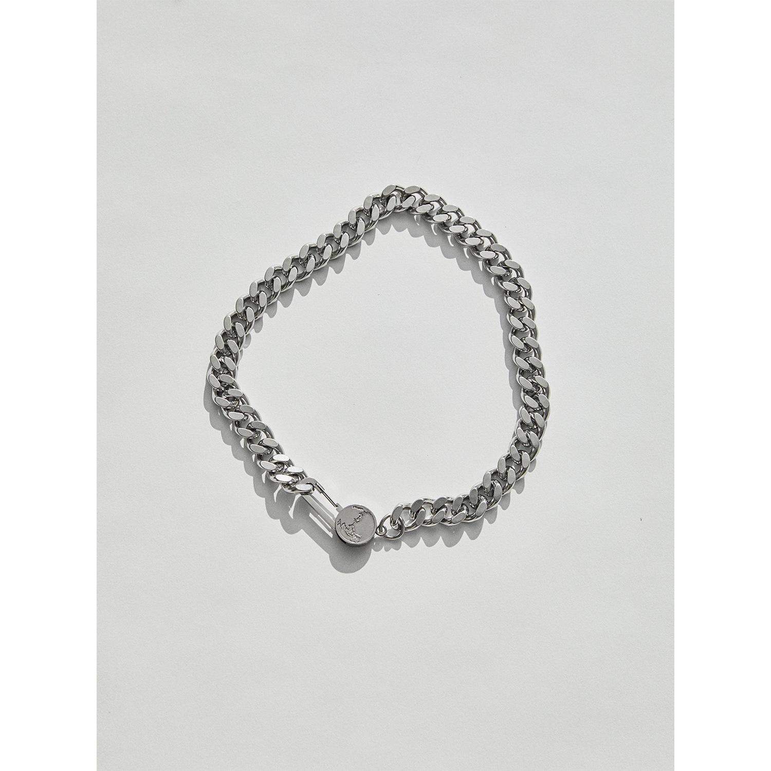 earthペンダントチャンキーチェーンネックレス