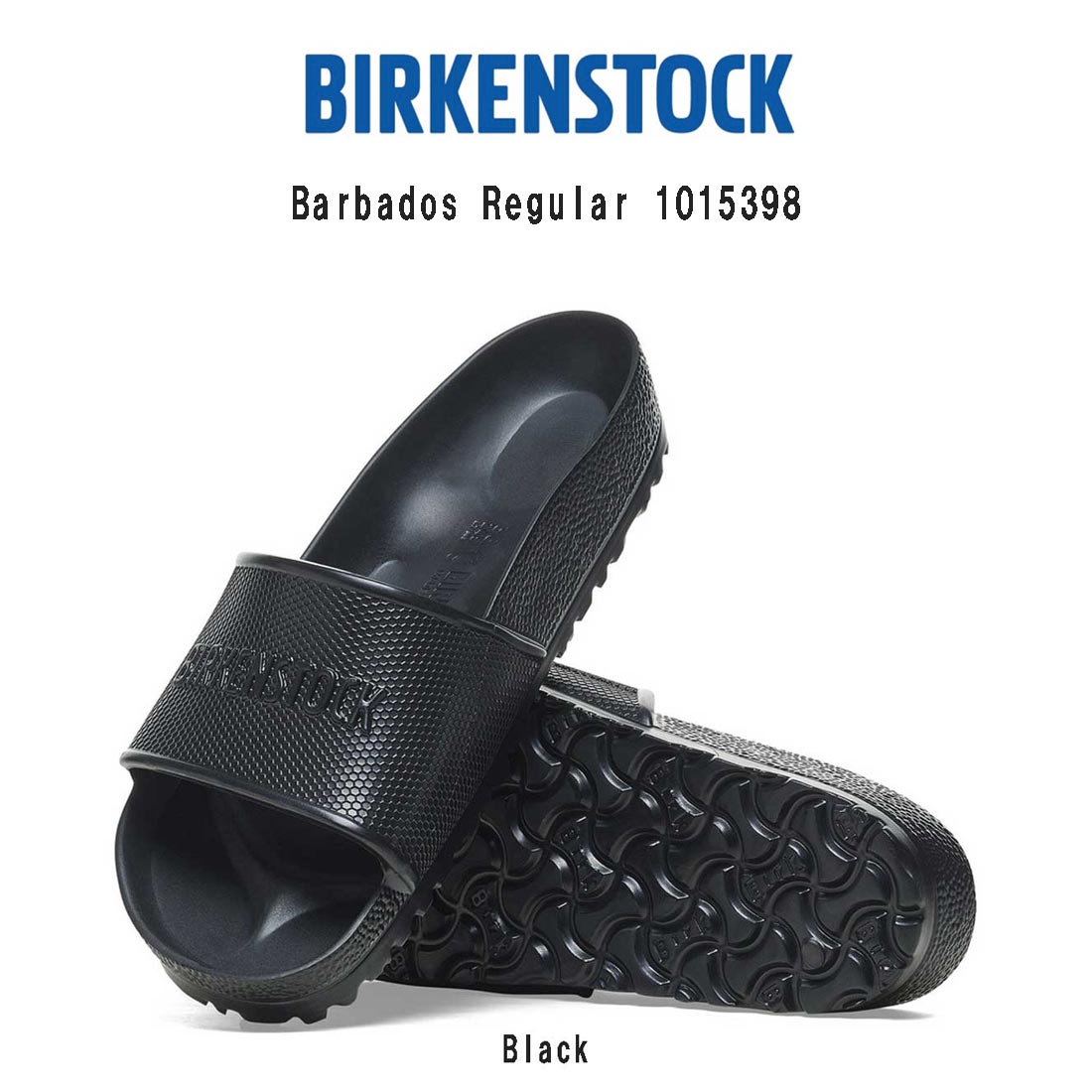 BIRKENSTOCK バルバドス シャワーサンダル スリッパ レギュラー EVA 軽量 ブラック ユニセックス ビルケン Barbados Regular 1015398