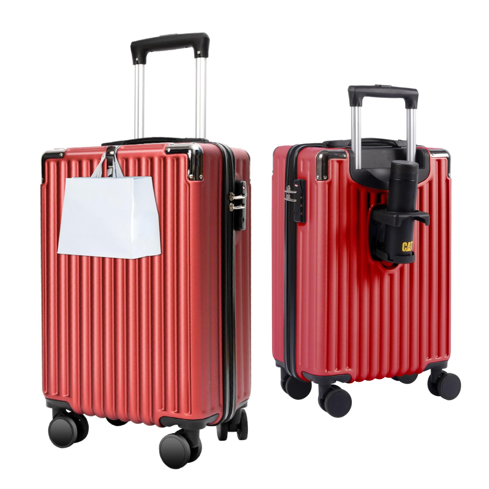 [サインキングダム] スーツケース 機内持ち込み Sサイズ 38L キャリーケース キャリーバッグ 超軽量 隠しフック機能 360度回転 耐衝撃 静音 TSAローク搭載 泊まる ファスナー式 ビジネス