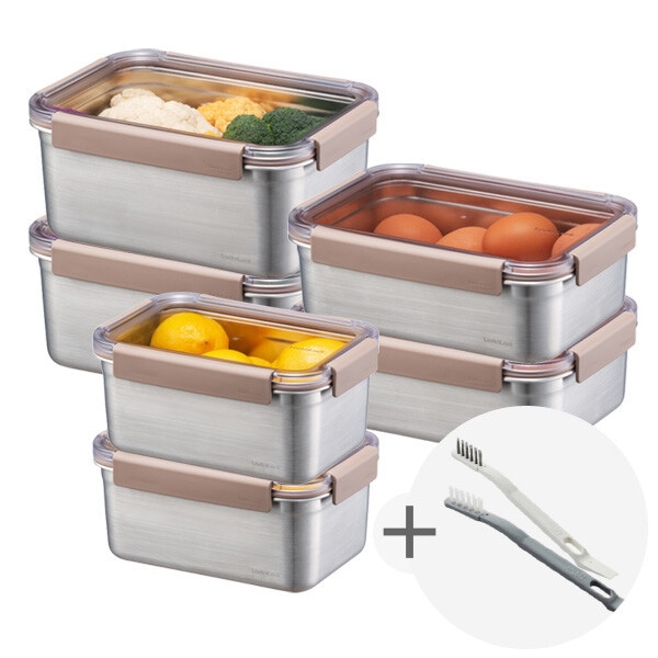 ステンレス/大容量/クリアアップ/セット/キムチ保管容器/ステン/ロックNロック容器