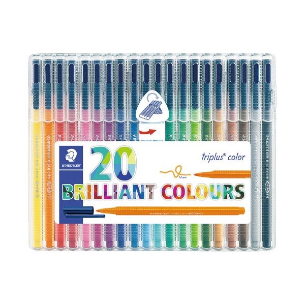 （まとめ）ステッドラー トリプラスカラーペン20色 323 SB20（x5セット）