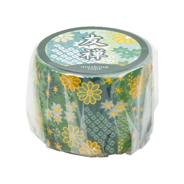 （まとめ）エヒメ紙工 友禅マスキングテープ 若草[x20セット]