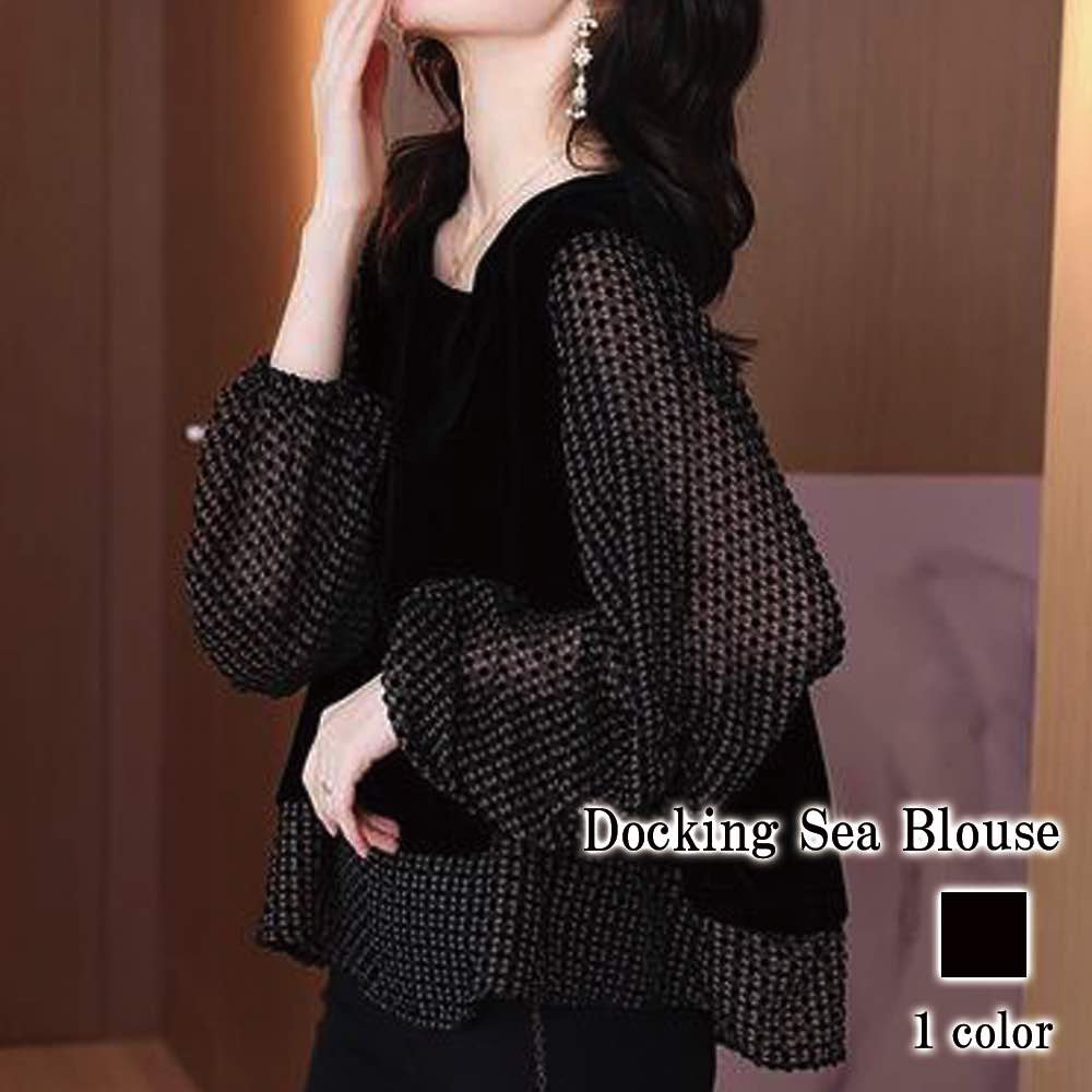 ブラウス レディース ドッキングシアーブラウス 高品質 長袖 人気 フォーマル 白 事務服 厚手 黒 オフィス レース シフォン フリル おしゃれ ボウタイ Tシャツ カジュアル ブランド きれいめ