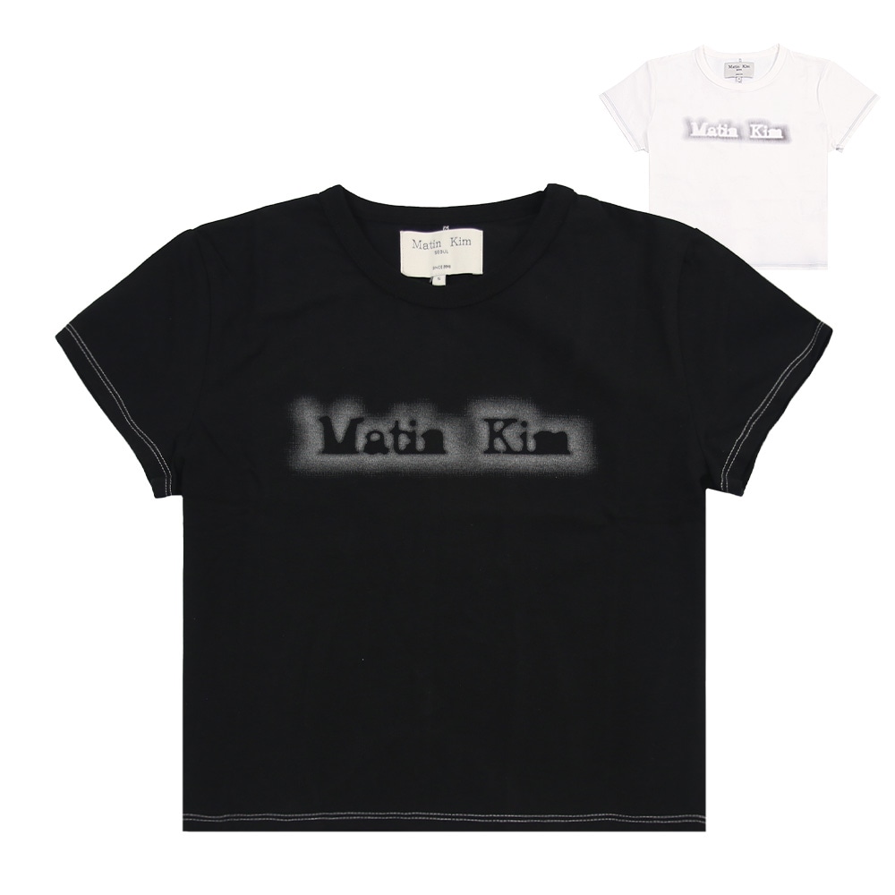 Tシャツ MATIN SHADE LOGO CROP TOP 半袖 レディース 韓国 ファッション アパレル クロップド丈 スリムサイズ
