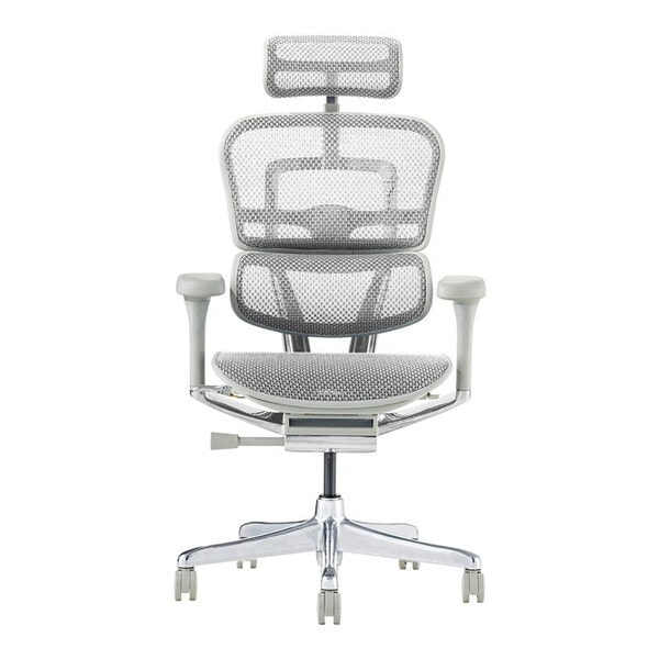 関家具 445412 EHP2-HAM-DR-GF-WH グレーフレーム×ホワイト 高機能チェア (エルゴヒューマン プロ2 ハイタイプ) メーカー直送 76,705円