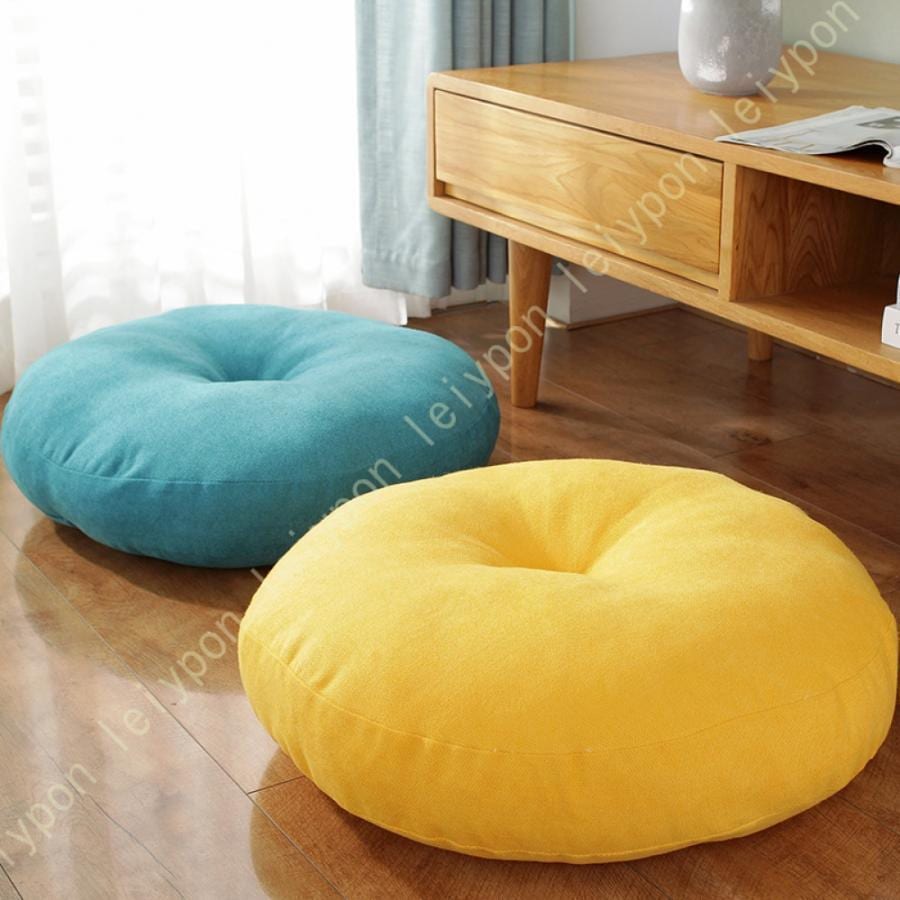 厚い 円形 座布団 低反発クッション 低反発 円 大きい 快適な寝心地 リビング クッション おしゃれ 座布団 フロアクッション 厚手 座イス 北欧 座椅子