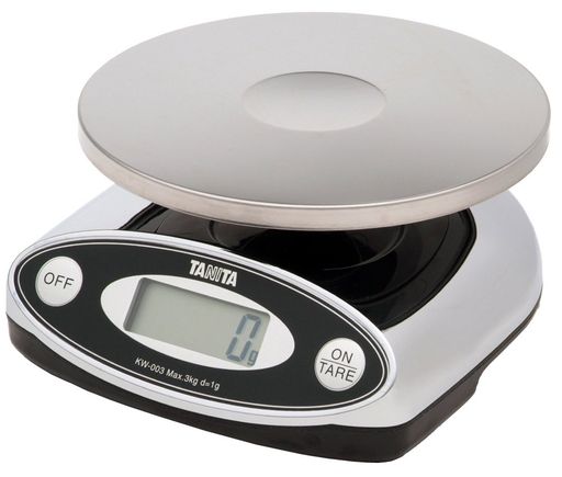 タニタ クッキングスケール キッチン はかり 業務用 防水 3kg 1g単位 クロム KW-003 CR 取引証明以外用 7,478円