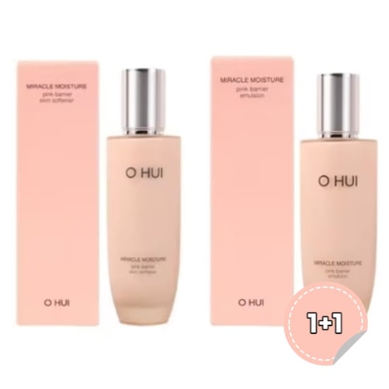 [1+1]ミラクルモイスチャー ピンクバリア スキンソフナー 150ml/エマルジョン130ml