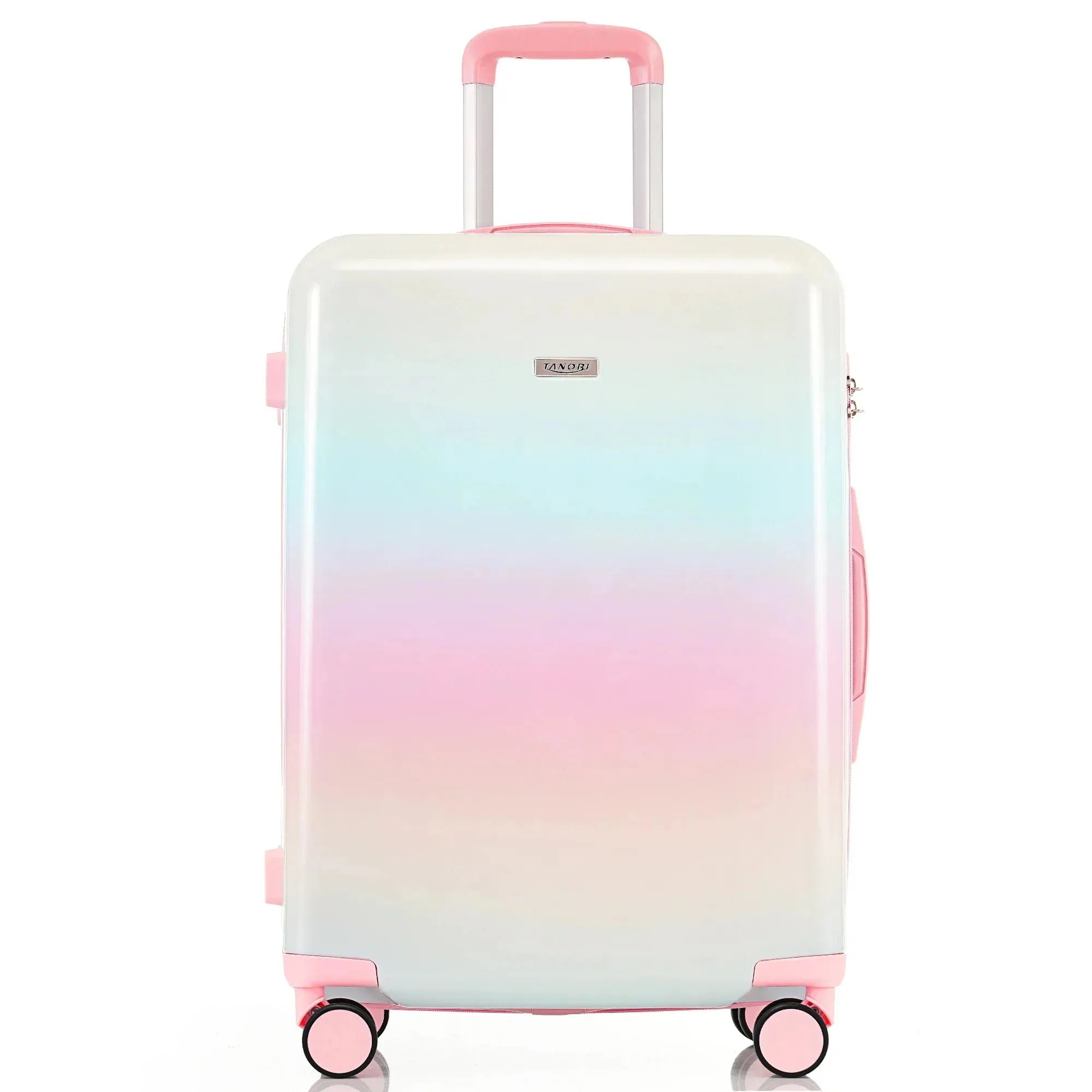 スーツケース Mサイズ キャリーケース キャリーバッグ ストッパー付き 大容量 超軽量 軽い おしゃれ かわいいダブルキャスター 中型 3日7日 ファスナー suitcase