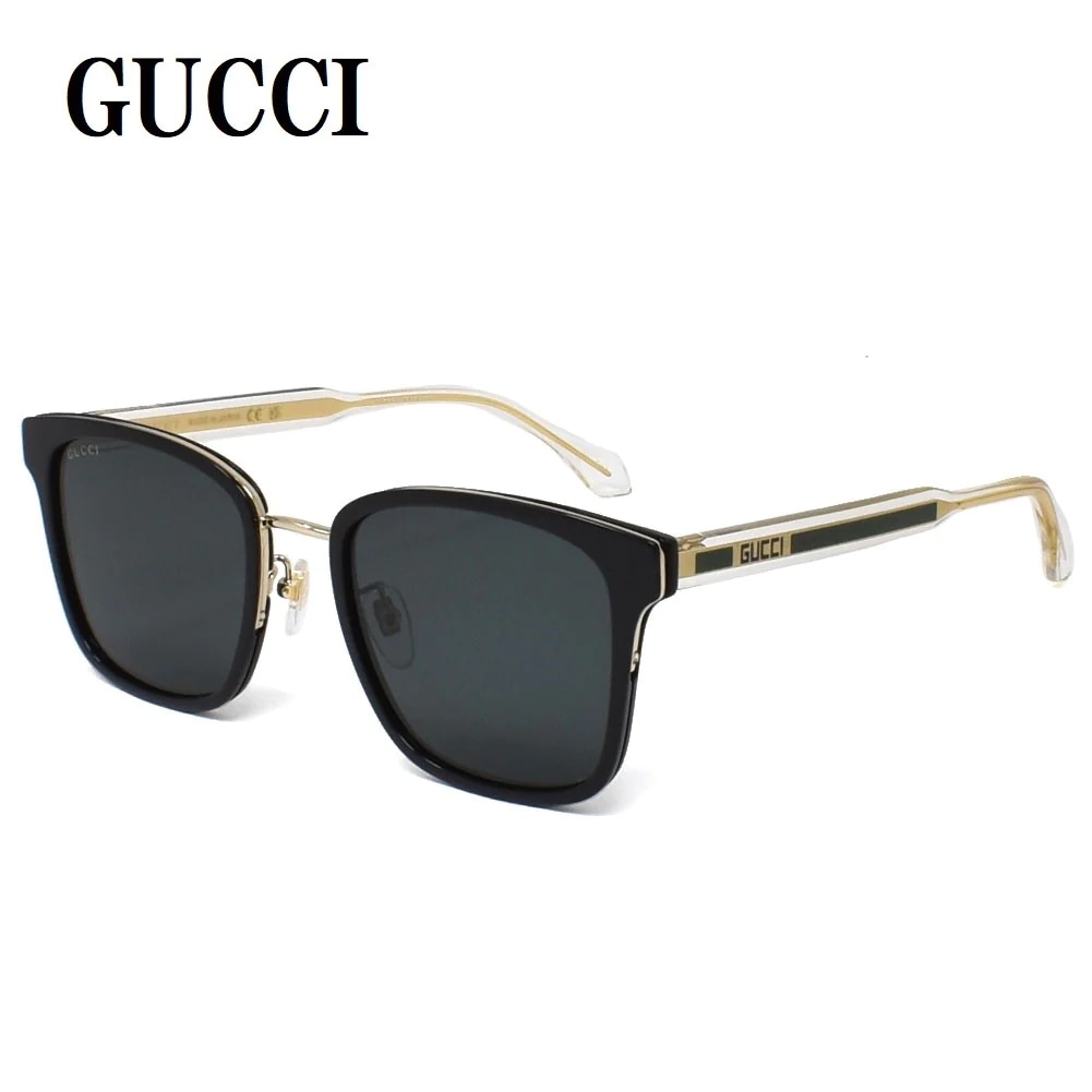 GUCCI国内正規品 GG0563SKN 003 サングラス アジアンフィット アイウェア メガネ 眼鏡 UVカット 紫外線カット グレー ブラック