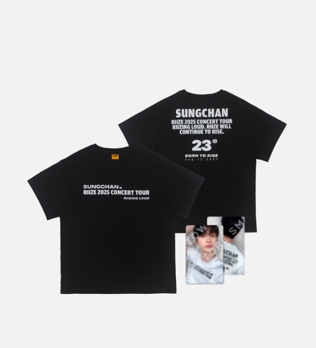 RIIZE 韓国 RIIZING LOUD Tシャツ 白 ソンチャン トレカ付き RIIZE LOUD ソウルコン Tシャツ 白 ソンチャン トレカセット