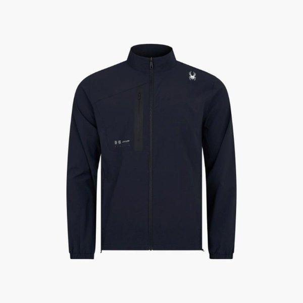 ジャージ PQF SPKFCNJK001M-BLK 男性軽量ウーブンストレッチジップアップ