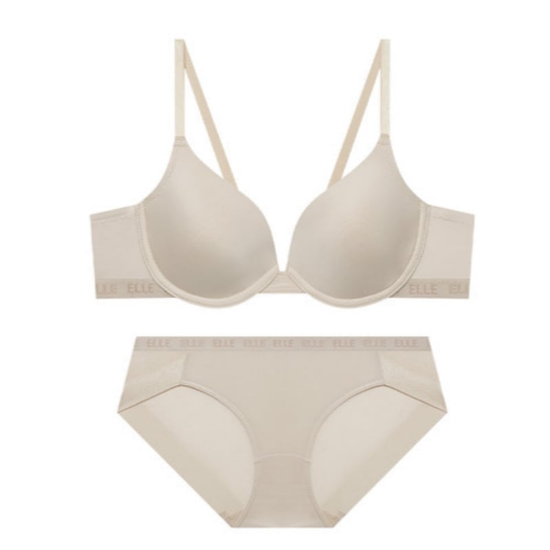 ブロック ロゴ ベーシック ブラパンティ セット - スキン 75C 95