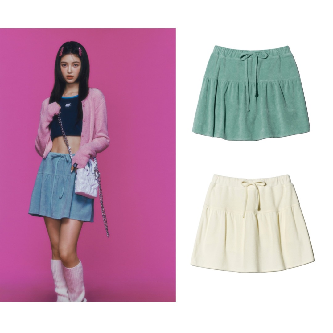 【NewJeans O!Oi】 TERRY FLARED トレーナースカート 7,938円
