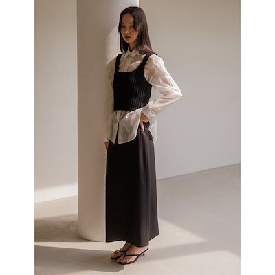 aure seoul シグニチャースリムスカート