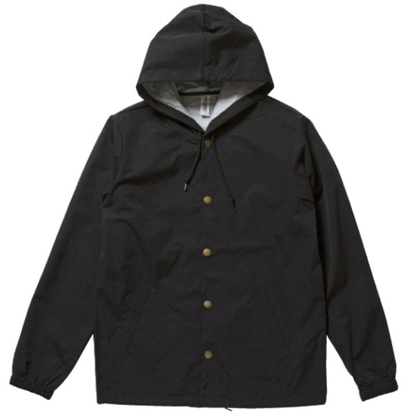 (インディペンデント)フード付き撥水・防風ウインドウブレーカー ブラック L