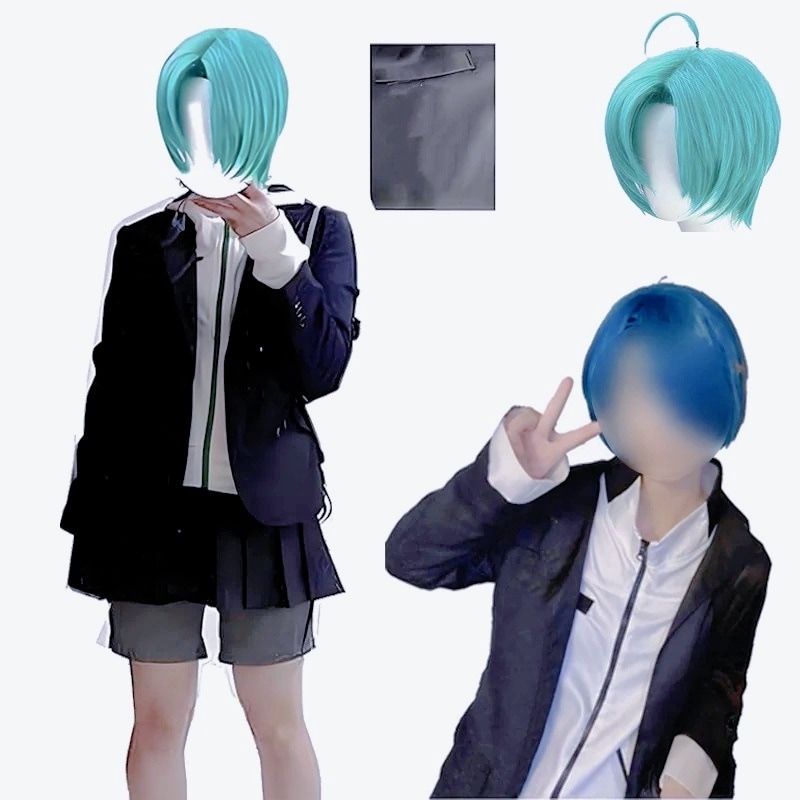 緑仙 コスプレ衣装 VTuber 七次元生徒会 緑仙 コスプレ ウィッグ 追加可能