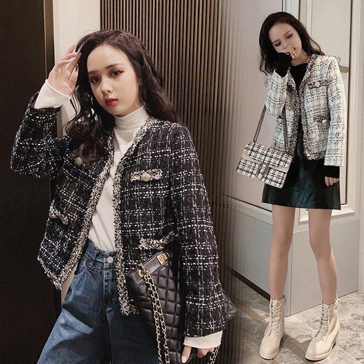 【急速出荷 2026年新作】コート ツイードコート レディース ツイードコートショート丈 ラメいりツイードジャケット 秋冬 40代 チェック柄スーツコートオシャレ 結婚式 パーティー