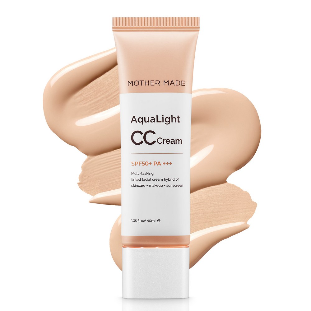 マザーメイドアクアライトCCクリームSPF50 + PA +++ナチュラルトーンアップベージュメイクベーストーンアップサンクリーム種子クリームパデフリー毛穴プライマー