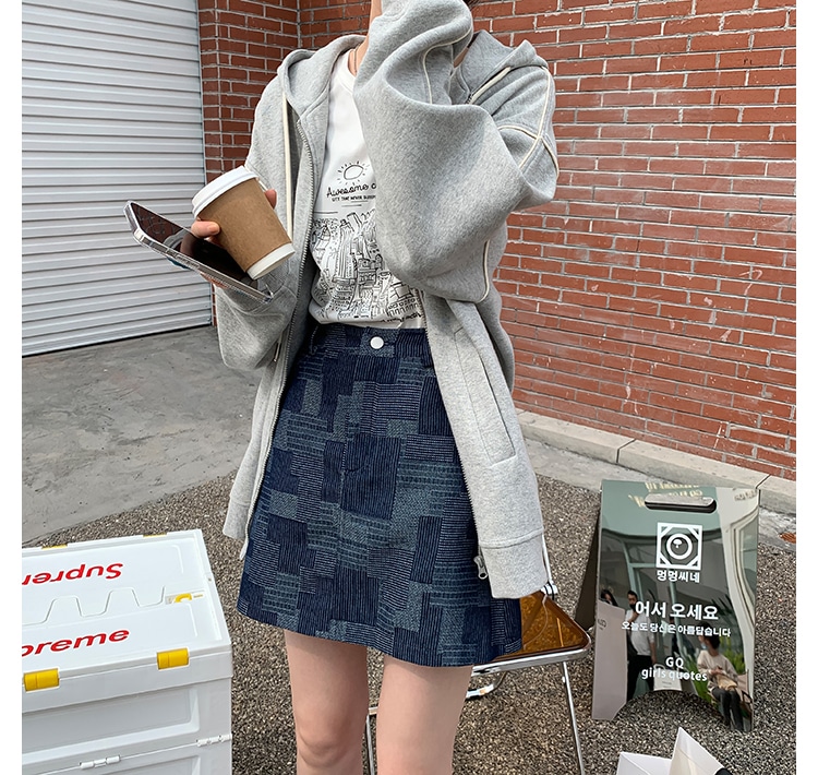 パーカートップス カーディガン プルオーバー 上着 部屋着 袖あり 長袖 ボリューム袖 フード付きネック ワイド 前開き ルーズ スポーティー 格好いい 個性的 M L XL グレー こなれ感