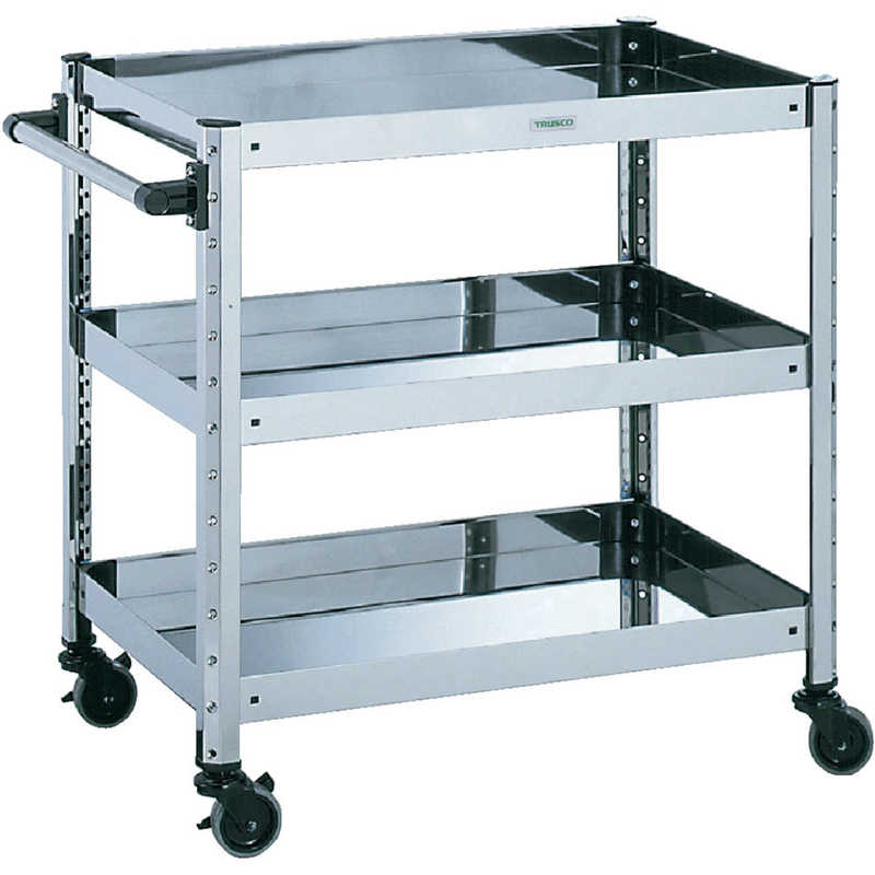 トラスコ中山　SUS430ステンレスワゴン W770XD520XH800　SUS4511B