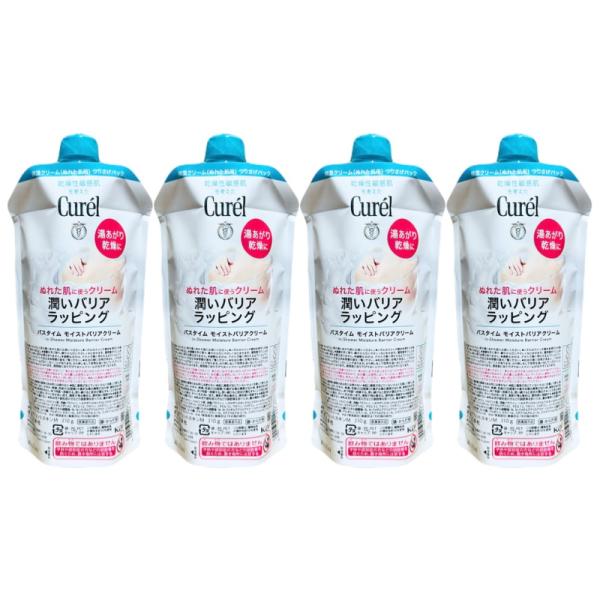 キュ レル バスタイム モイストバリアクリーム 310g つけかえ用 4個セット