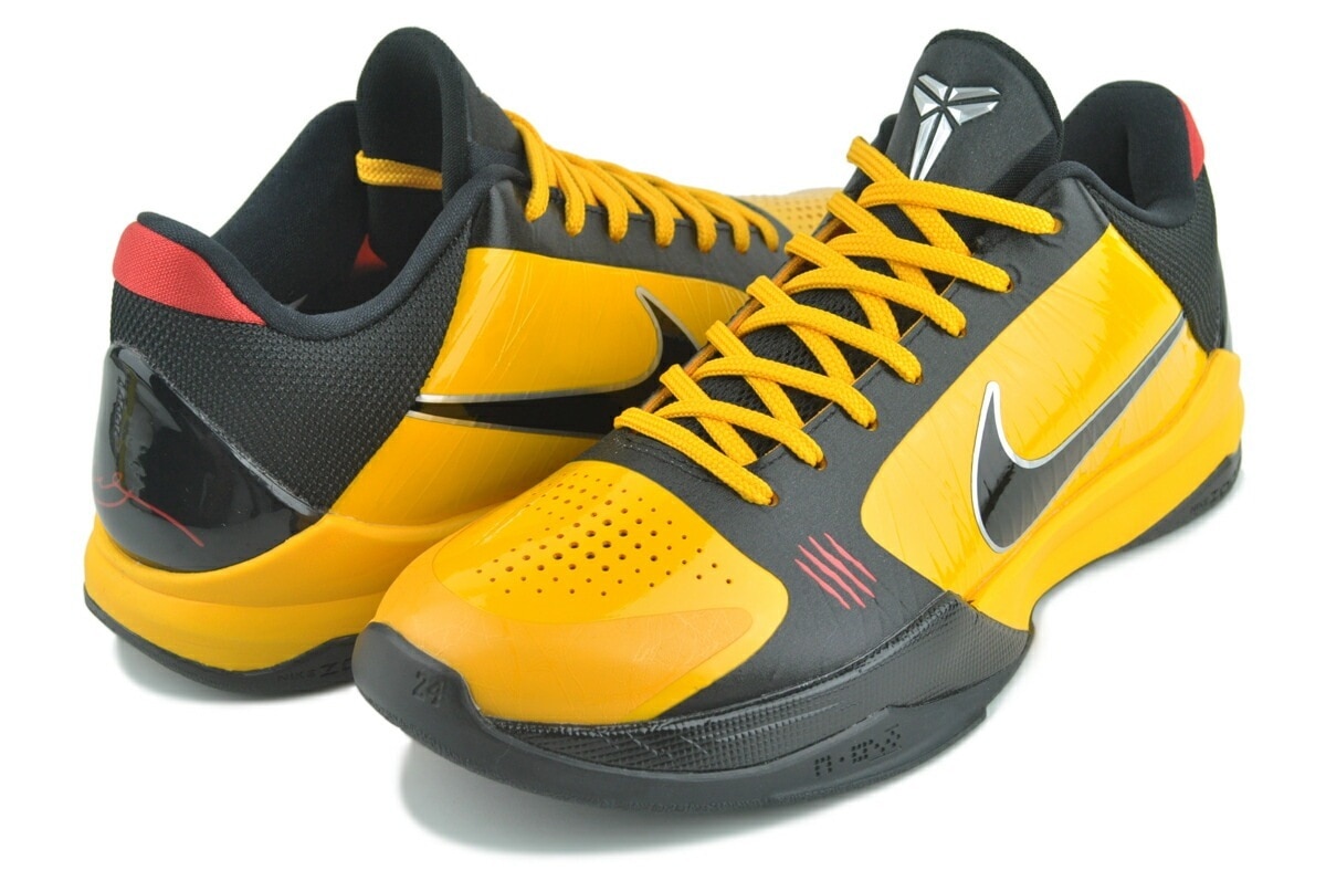 コービー 5 プロトロ ブルース・リー デルソル イエロー ブラック メタリック シルバー バッシュ スニーカー cd4991-700