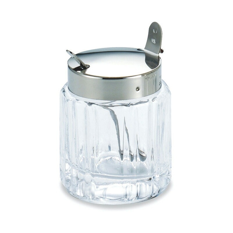 （まとめ買い）吉沼硝子 ガラス調味料入シリーズ No.456 ラー油入れ（スプーン付） 120cc [x3]