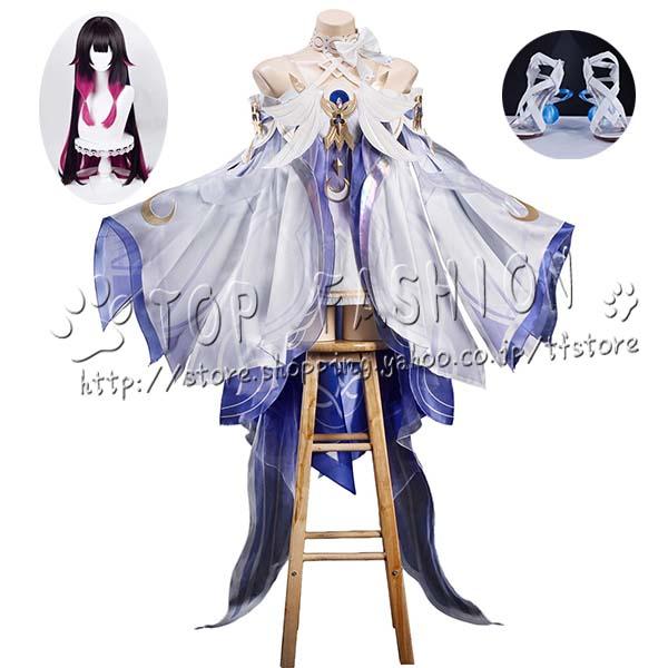 【品質良い 大好評中】原神 げんしん genshin 風 少女 コロンビーナ コスプレ衣装 ウィッグ 靴 cosplay コスチューム ハロウィン クリスマス