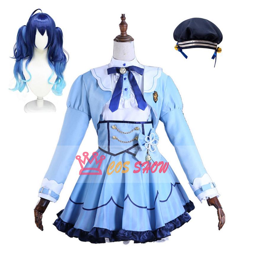 新品販売!バーチャル VTuber 天宮こころ コスプレ衣装 帽子付き ウィッグ能 cosplay 仮装 イベント ステージ服 舞台 ハロウィン クリスマス