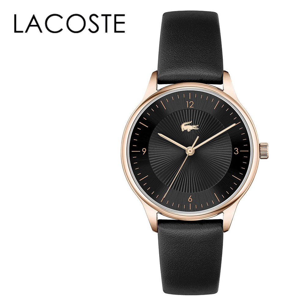 おしゃれ 上品 ラコステ 腕時計 手表 レディース 女性 シンプル フォーマル パーティー ドレス カジュアル ギフト レザー ベルト 20代 30代 誕生日プレゼント ポイント消化