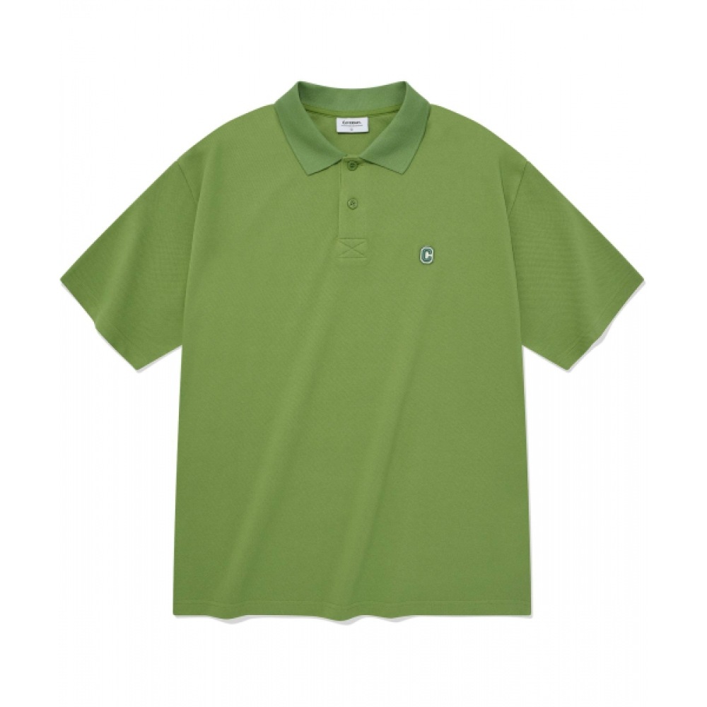 COVERNAT C ロゴクールピケ Tシャツグリーン