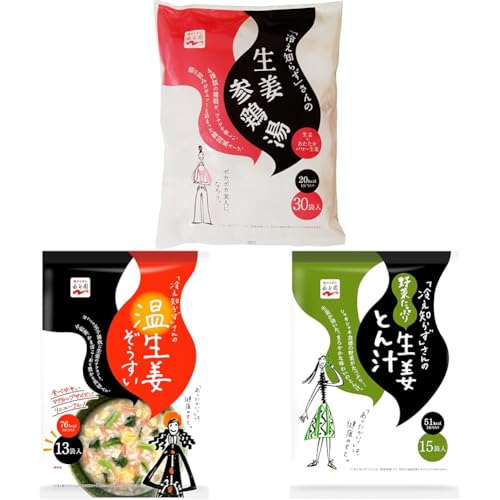 【セット買い】永谷園 「冷え知らず」さんの生姜参鶏湯 30食 + Nagatanien 永谷園 「冷え知らず」さんの温生姜ぞうすい 13食 + 永谷園 「冷え知らず」さんの野菜たっぷり 生姜 とん汁