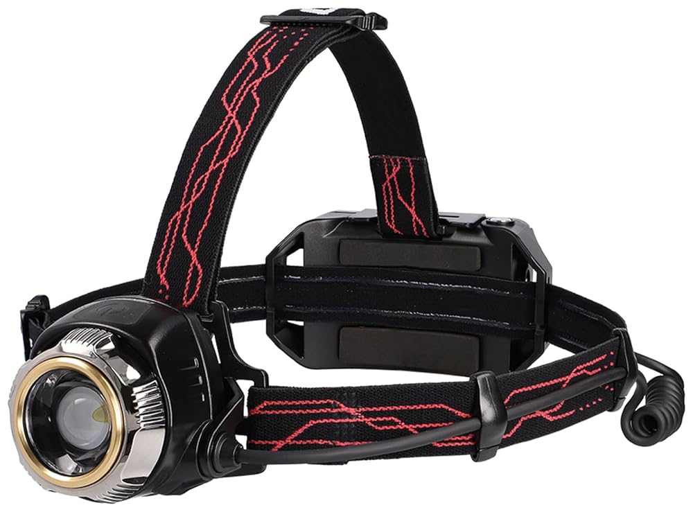 GENTOS(ジェントス) LED ヘッドライト USB充電式(専用充電池/単3電池) 強力 1200ルーメン 防水 Gシリーズ GH-200RG 作業用 プロユース向け