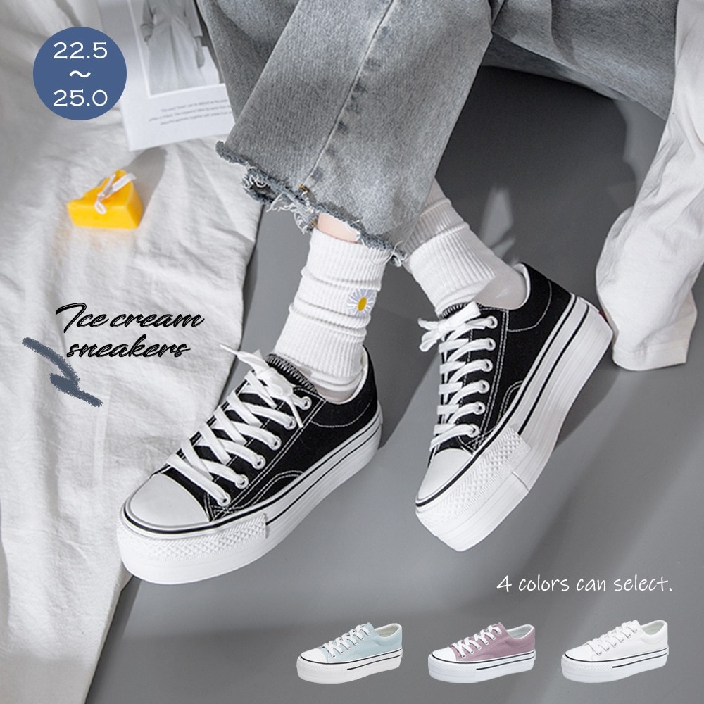 国内即納 スニーカー レディース 厚底