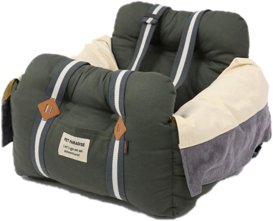 ペットパラダイス 犬 ドライブ ボックス ドライブキャリーバッグ カーキ [小型犬] ドライブボックス ドライブシート 633-29053