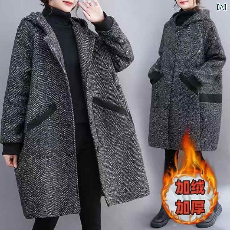 コート レディース 大きいサイズ 裏起毛 フード付き 秋冬 ゆったりサイズ ロング丈 アウター ブラック コクーンシルエット