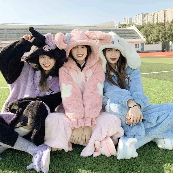 タイニーチャム もこもこ着ぐるみ風 くま耳オールインワン◇サンリオ